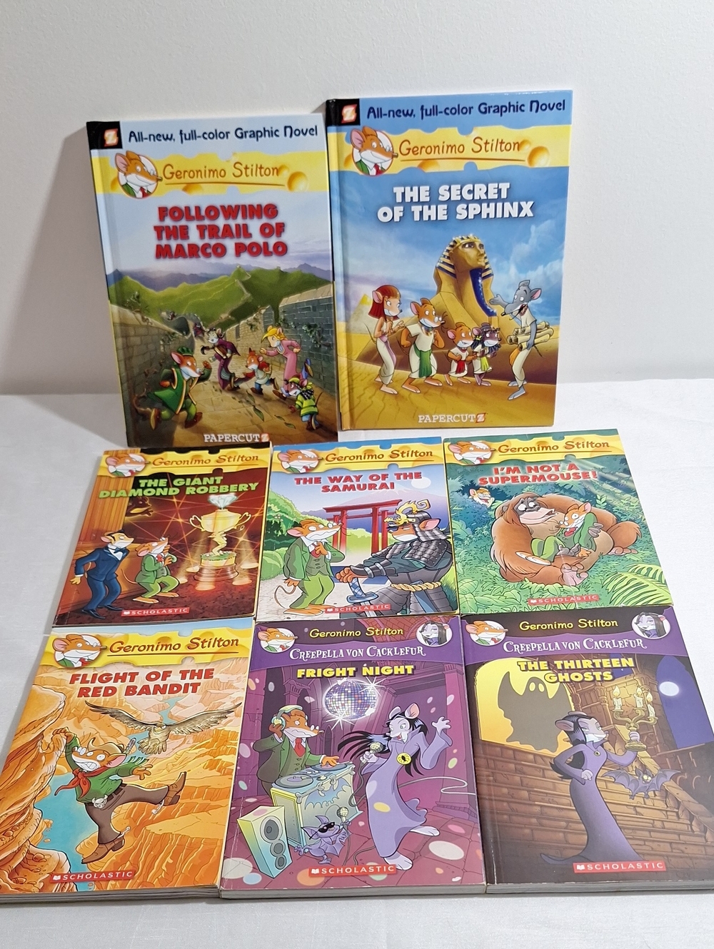 Geronimo Stilton Paperback Book Lot - Colorful Illustrated Covers